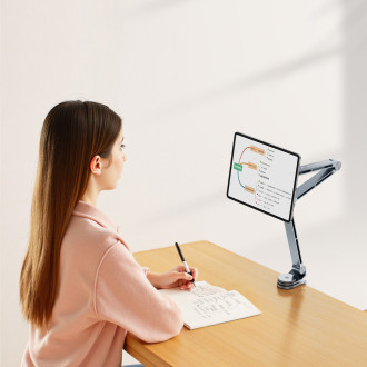 Wozinsky WTY0YS1 magnetic holder, 360° rotating, solid, for phone and tablet - gray