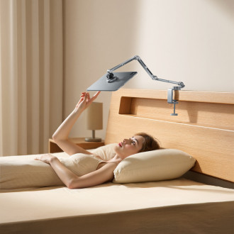 Wozinsky WTY0YS1 magnetic holder, 360° rotating, solid, for phone and tablet - gray