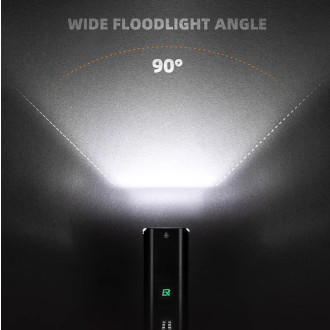 Rockbros RHL1500 front bicycle light 5000mAh 1500lm IPX6 - black