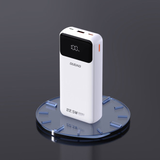 Dudao K15Pro Power Bank 20000mAh 22.5W PD USB-C / USB-A / Built-in Lightning and USB-C Cables - White