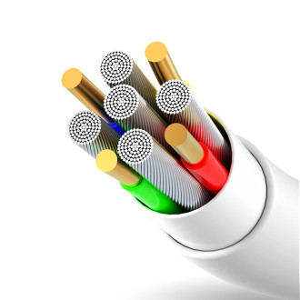 Dudao kabel USB / USB Typ C 5A 1m bílý (L2T 1m bílý)