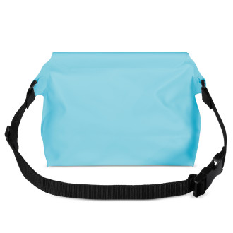 PVC waterproof pouch / waist bag - light blue