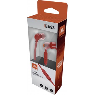 JBL T110 In-Ear Headset 3, 5mm Red