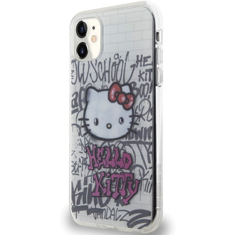 Hello Kitty IML Kitty On Bricks Graffiti case for iPhone 11 / Xr - white