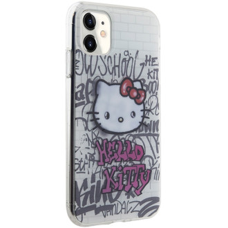 Hello Kitty IML Kitty On Bricks Graffiti case for iPhone 11 / Xr - white