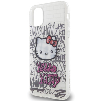 Hello Kitty IML Kitty On Bricks Graffiti case for iPhone 11 / Xr - white