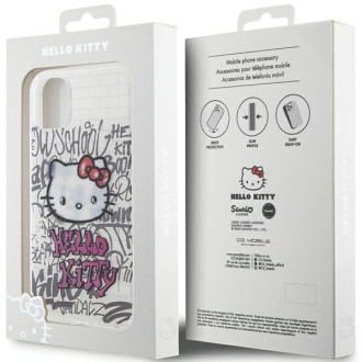 Hello Kitty IML Kitty On Bricks Graffiti case for iPhone 11 / Xr - white