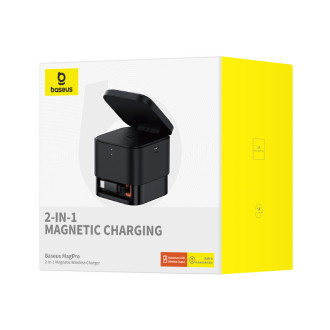 Baseus BS-W531 MagSafe / Qi USB-C 20W bezdrátová nabíječka - černá