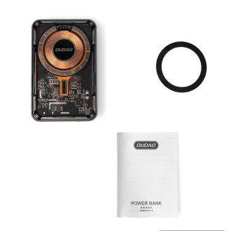 Dudao TGK1 power bank with MagSafe wireless charger 20W 10000mAh black (TGK1-black)