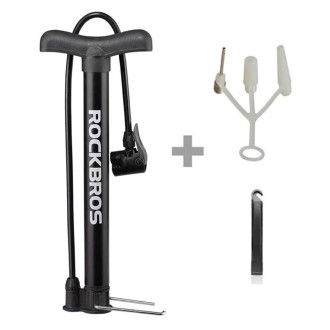 Rockbros A320 floor bicycle pump - black