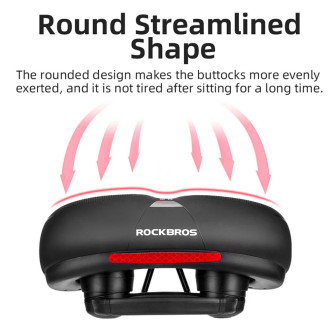 Rockbros AQ-6090B bicycle saddle - black and blue