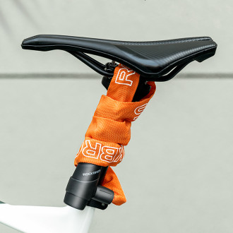 Rockbros 3230002001 bicycle lock with combination and key - black