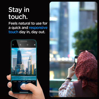 TEPELNÉ SKLO Spigen GLAS.TR "EZ FIT" 2BAL IPHONE 15 PRO CLEAR