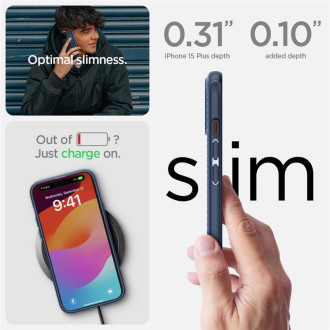 Spigen Mag Armor MagSafe, tmavě modrá - iPhone 15 Plus