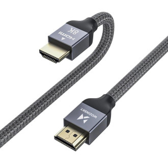 Wozinsky kabel HDMI 2.1 8K 60 Hz 48 Gbps / 4K 120 Hz / 2K 144 Hz 1 m Stříbrný (WHDMI-10)