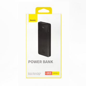 Baseus Bipow Fast Charging Power Bank 10000mAh 20W Black (Overseas Edition) + USB-A - Micro USB 0.25m Black Cable (PPBD050301)