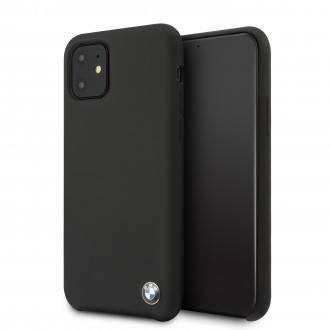 BMW Signature Silikonový Kryt pro iPhone 11 Black (BMHCN61SILBK)