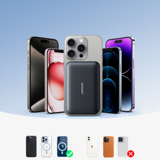 Powerbank Joyroom JR-W020 20W 10000mAh MagSafe + USB-C - USB-C cable 0.25m - black