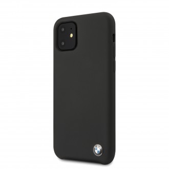 BMW Signature Silikonový Kryt pro iPhone 11 Black (BMHCN61SILBK)
