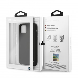 BMW Signature Silikonový Kryt pro iPhone 11 Black (BMHCN61SILBK)