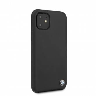 BMW Signature Silikonový Kryt pro iPhone 11 Black (BMHCN61SILBK)