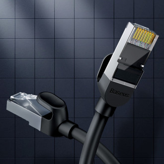 Baseus High Speed ​​flat Ethernet CAT6 RJ45 network cable 1m - black