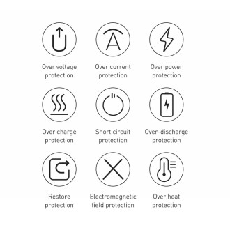 Baseus Bipow powerbank with display 10000mAh 15W white (Overseas Edition) + USB-A - Micro USB cable 0.25m white (PPBD050002)