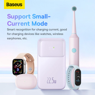 Baseus Comet Series powerbank with display 20000mAh 22.5W - purple + USB-A / USB-C cable