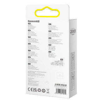 Baseus Glimmer Series Rychlé nabíjecí kabel USB-C 480Mbps PD 100W 2m Bílý