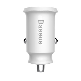 Baseus Grain Car Charger CCALL-ML02 mini charger 2x USB-A 3.1A - white