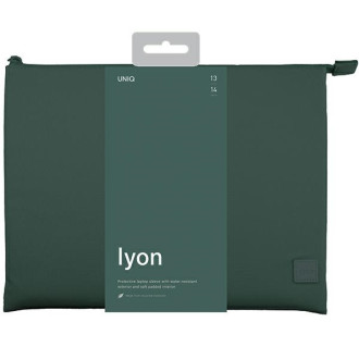 Uniq Lyon Waterproof RPET case for a 14" laptop - green