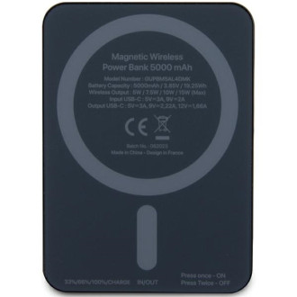 Karl Lagerfeld NFT Outline Ikonik MagSafe 5000mAh induction power bank - black