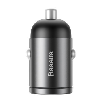 Baseus Tiny Star mini chytrá USB nabíječka do auta 30W Quick Charge 3.0 šedá (VCHX-A0G)