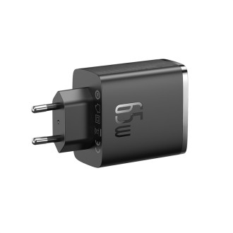 Baseus Cube Pro 65W GaN nabíječka 2x USB-C USB-A - černá
