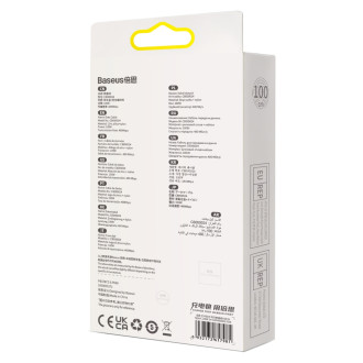 Baseus Glimmer Series rychlonabíjecí kabel USB-A - USB-C 100W 480Mbps 1m bílý