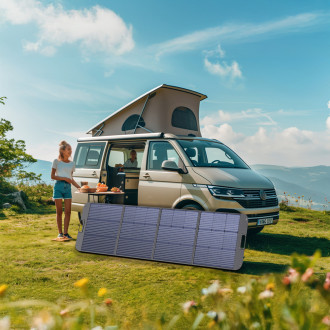Solární nabíječka Choetech 200W přenosný solární panel černý (SC011)