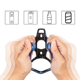 Rockbros FK338 bicycle holder for water bottle - black and blue