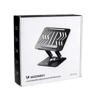 Laptop stand Wozinsky WRS-CPY84SB 360 aluminum - black