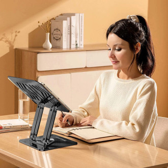 Laptop stand Wozinsky WRS-CPY84SB 360 aluminum - black