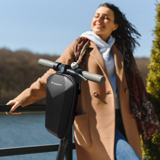 Wozinsky waterproof scooter handlebar bag 4l handlebar bag black (WSB2BK)