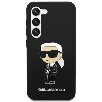 Karl Lagerfeld KLHCS23SSNIKBCK S23 S911 hardcase black/black Silicone Ikonik
