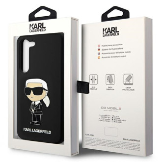 Karl Lagerfeld KLHCS23SSNIKBCK S23 S911 hardcase black/black Silicone Ikonik
