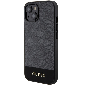 Guess 4G Stripe Collection case for iPhone 15 / 14 / 13 - gray