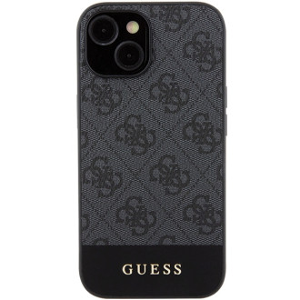 Guess 4G Stripe Collection case for iPhone 15 / 14 / 13 - gray