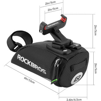 Rockbros C28 bicycle bag under the saddle - black
