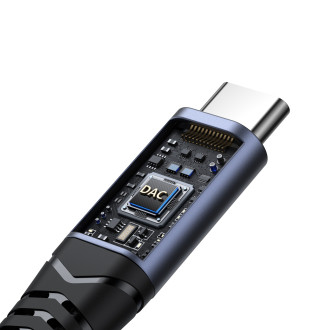 Joyroom SY-C03 USB-C na 2x USB-C 2v1 DAC adaptér - černý