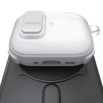 AmazingThing Titan Pro Mag Case Clear for AirPods Pro 3 - White