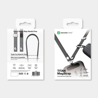 AmazingThing Titan MagStrap Magnetic Phone Strap - Black