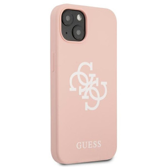 Guess Silicone 4G Logo Case for iPhone 13 / 14 / 15 - Pink