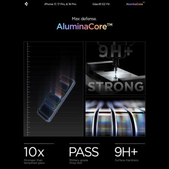 Spigen Glas.tR EZ Fit Privacy Tempered Glass for iPhone 16 Pro - 2 pcs.